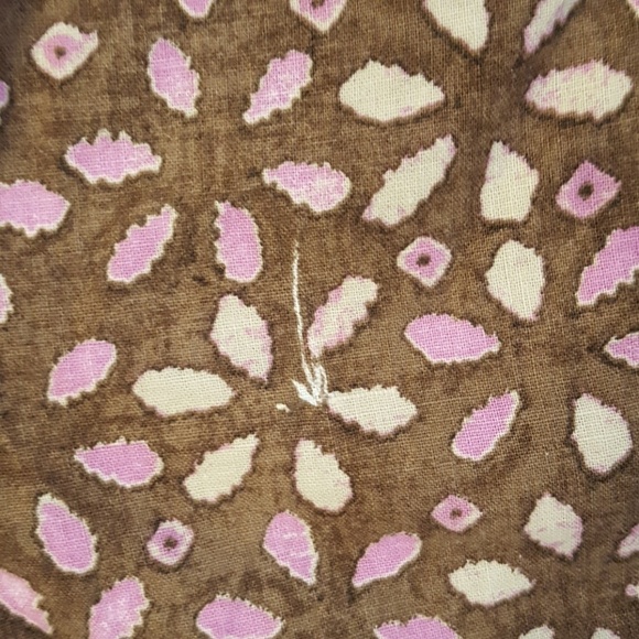 Ann Taylor Loft Linen Blend Brown & Pink Print Shorts - NWT Sz 4 - Picture 5 of 5